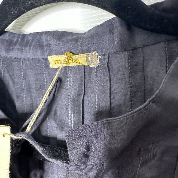 Matta Phool Dress Size L Dark Gray Lagenlook Boho Oversized Midi - Picture 8 of 9